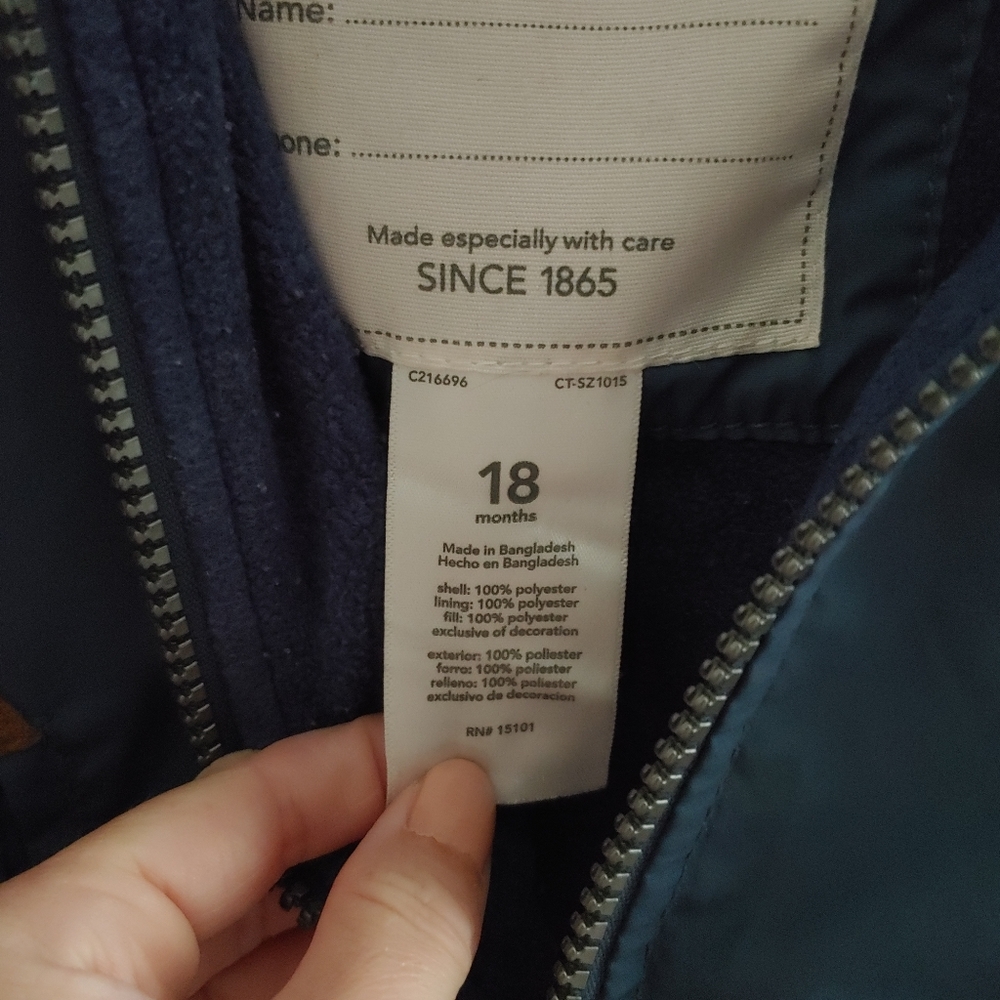 Carter's jacket - Picture 2 of 2